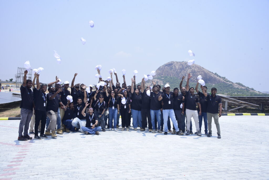 Team members collaborating in a professional office environment reflecting InSolare workplace culture.