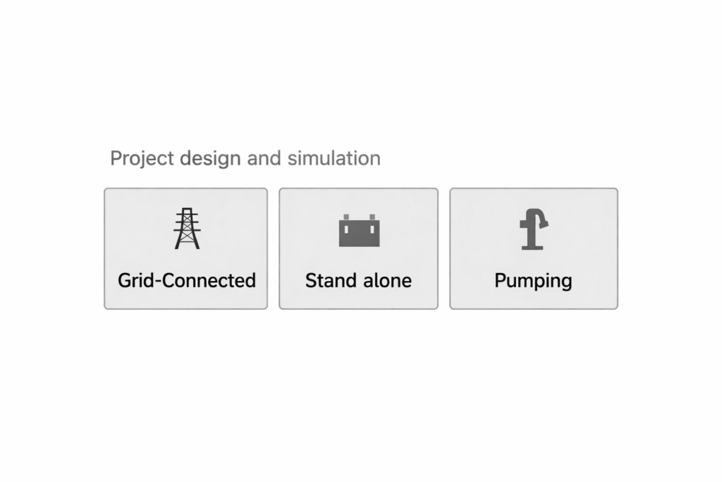 Meteo data import options in PVsyst showing Meteonorm, NASA, PVGIS, NREL and Solcast selection